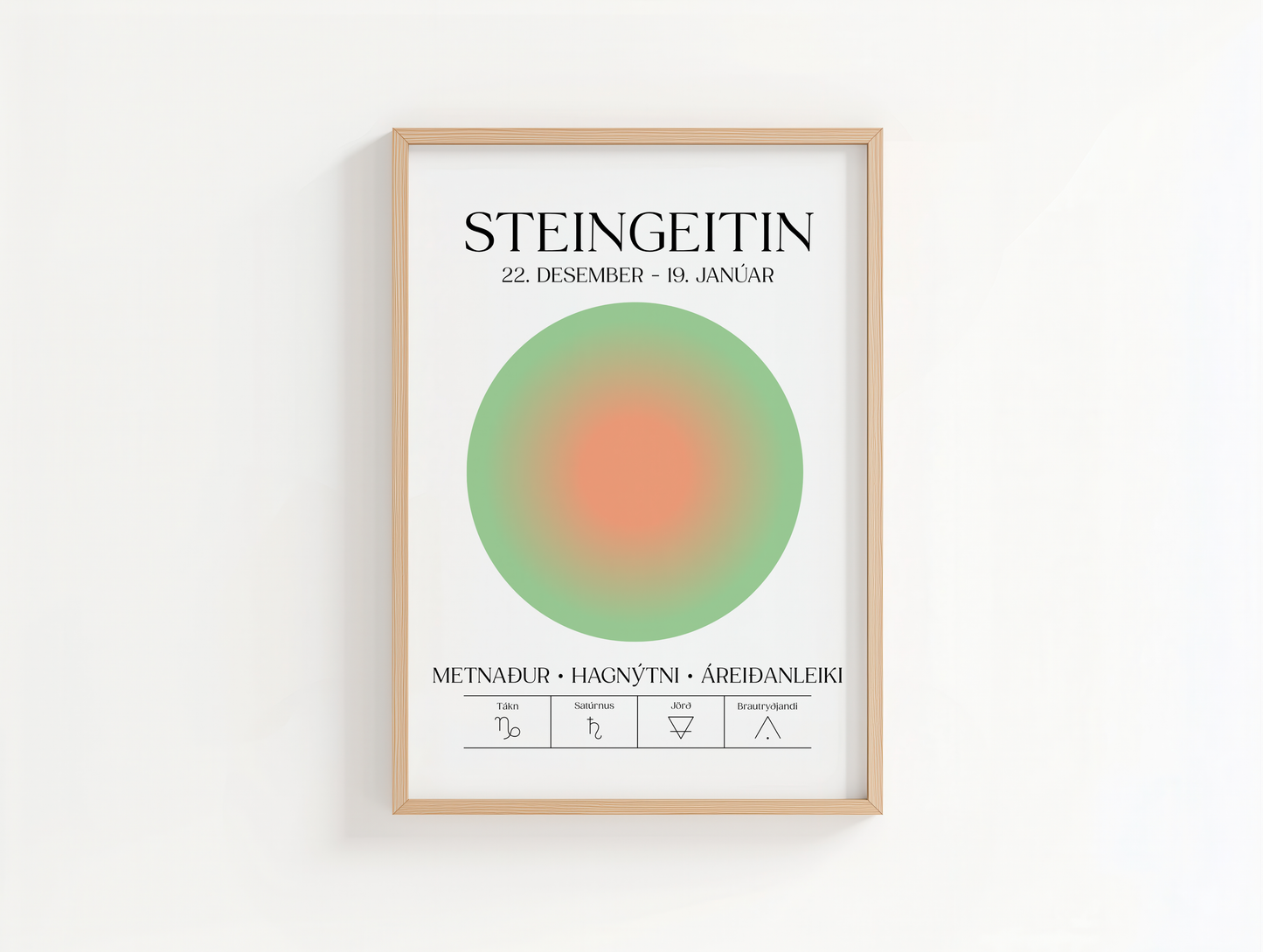Steingeitin - Plakat